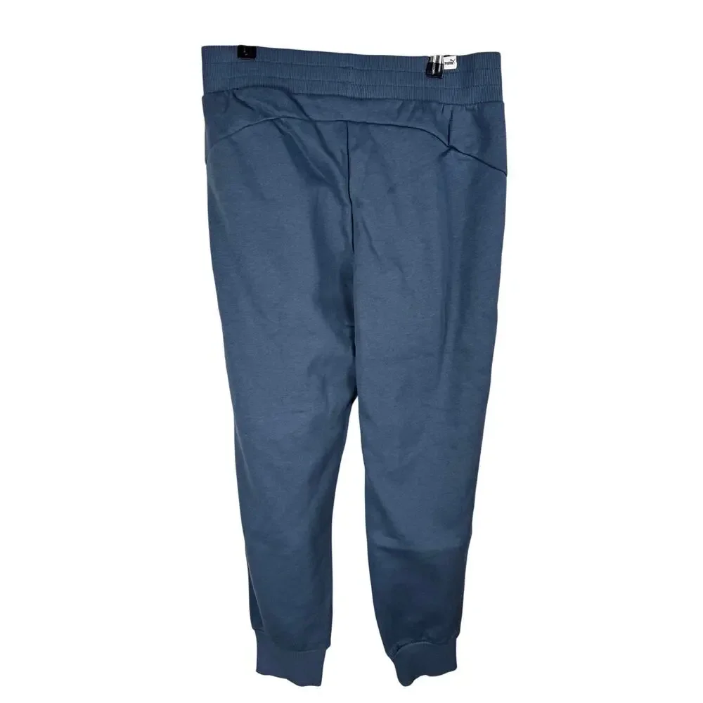 Puma Women's Fleece Sweatpants Essential Logo GRAY SKIES NWT SIZE M - Picture 4 of 9